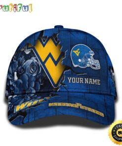 Personalized NCAA West Virginia Mountaineers All Over Print Baseball Cap Show Your Pride PT48223